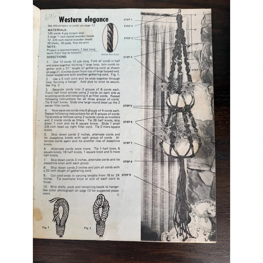 Craft Course Book vintage macrame